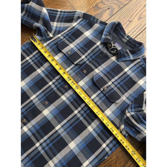 Patagonia Men's Fjord Loft Shirt Coastal Sunset Blue Organic Cotton NWT Medium - Picture 7 of 7